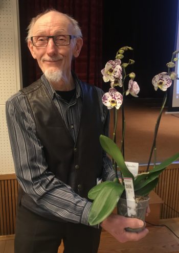 Nils Pettersson med blomma